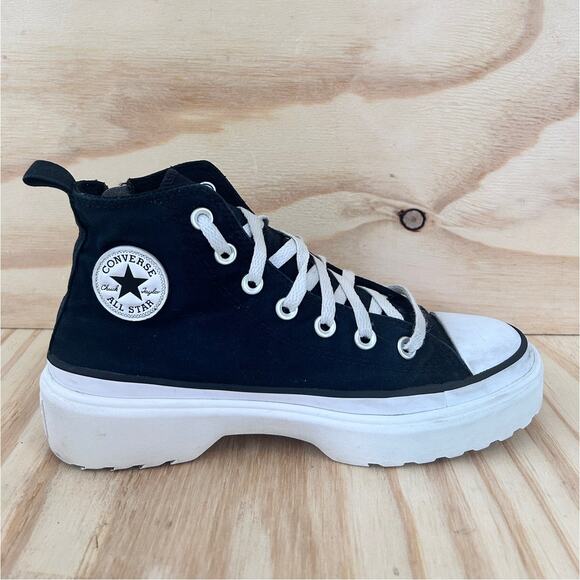 Converse All Star -CT Platform Lugged -Sneakers -Black -Big Girl's -5.5 -A03011C - Picture 6 of 10